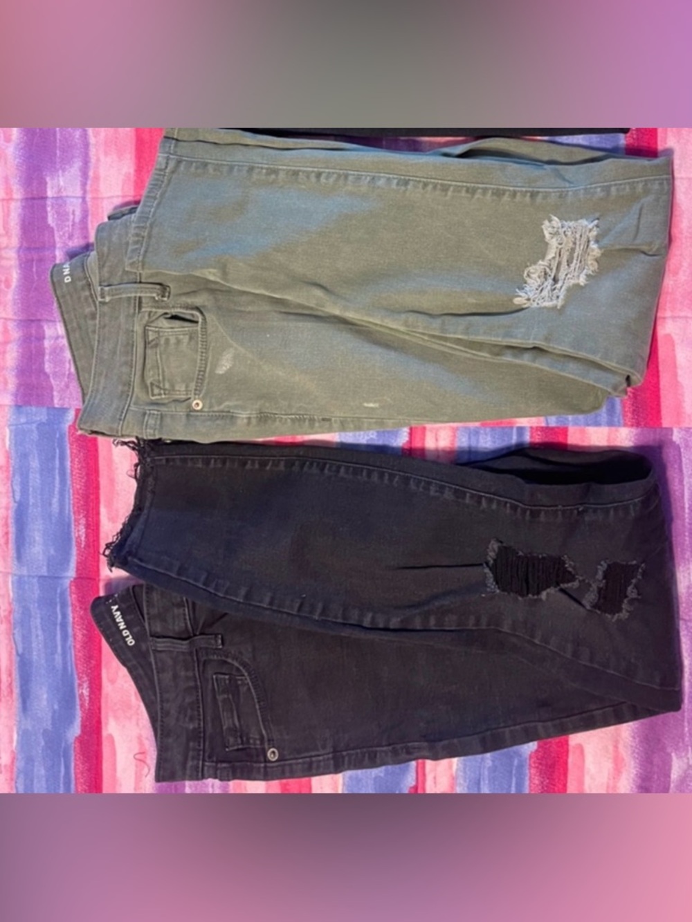 Old Navy Rockstar Mid-Rise distressed Jeans bundle size 8